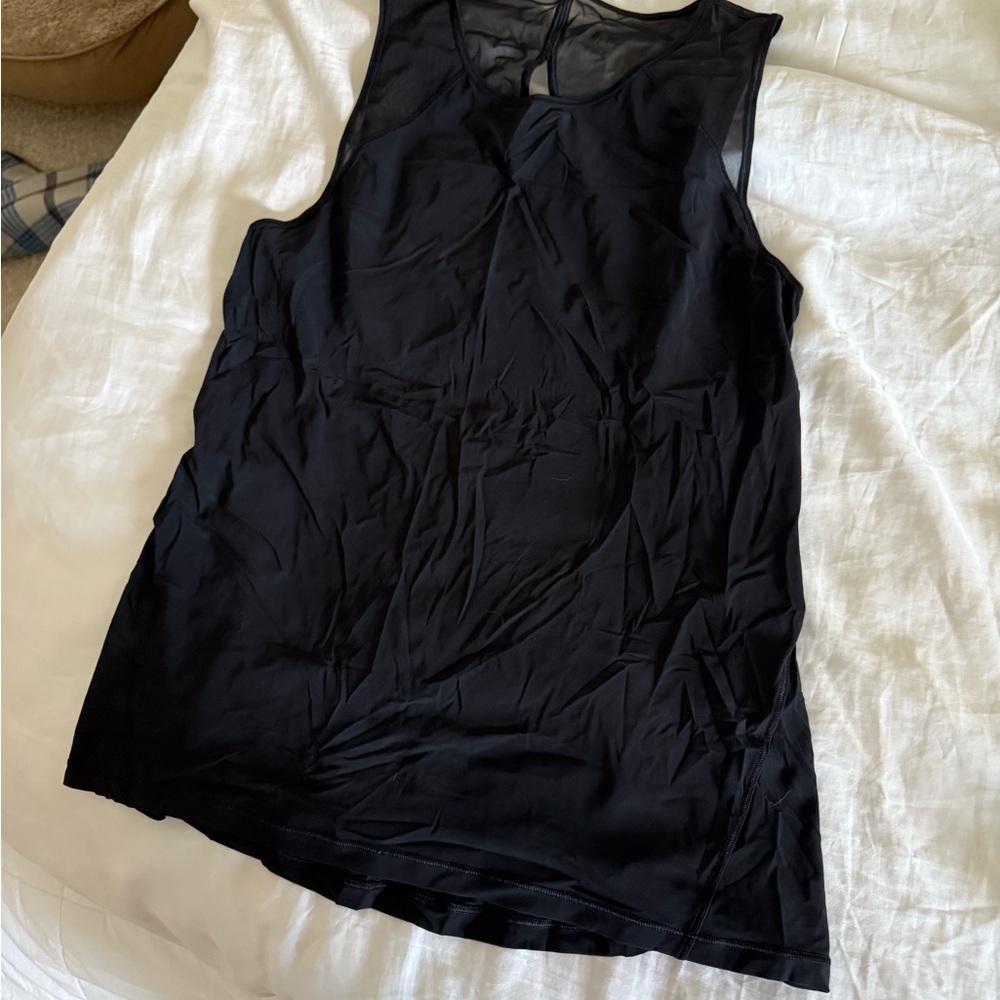 Lululemon Athletica Black Mesh Tank Top